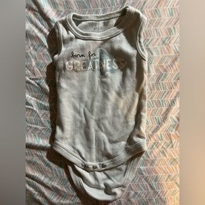 No sleeve onesie. Unknown brand. Barely worn